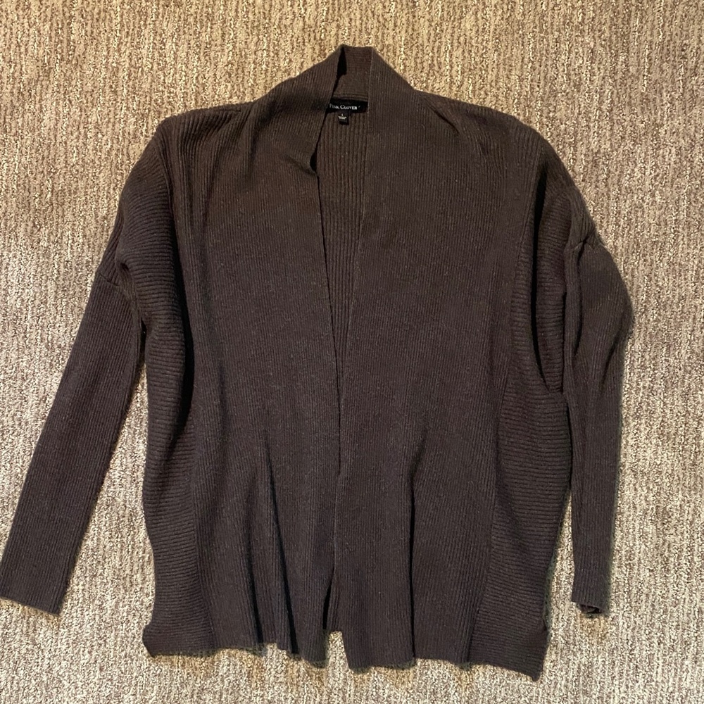 Grey Open Front short Cardigan